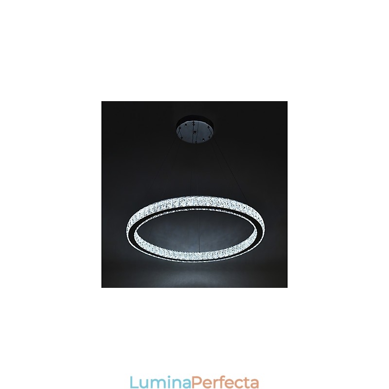 Plafoniera cu inel reglabil Lampă suspendată Candelabru modern Iluminat Lampă de interior cu telecomandă