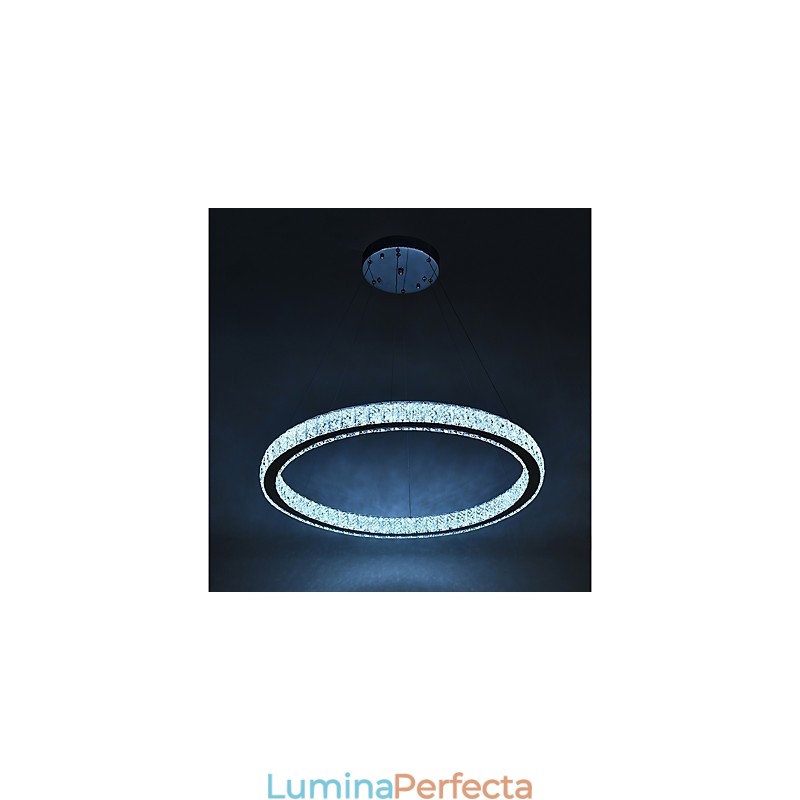 Plafoniera cu inel reglabil Lampă suspendată Candelabru modern Iluminat Lampă de interior cu telecomandă