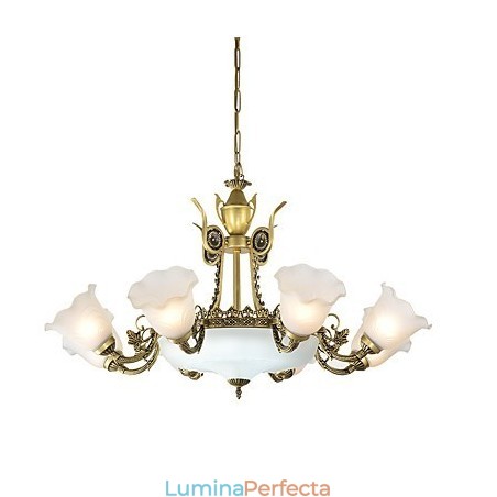Caracteristica de pictură clasică tradițională pentru candelabru din metal în stil mini