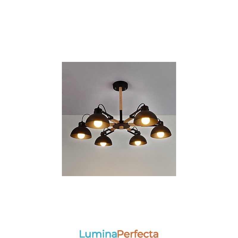 Caracteristică de pictură retro vintage tradițională clasică rustică pentru candelabru din metal în stil mini