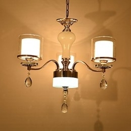 Caracteristică modernă și contemporană galvanizată pentru candelabru din metal cristal