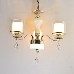 Caracteristică modernă și contemporană galvanizată pentru candelabru din metal cristal