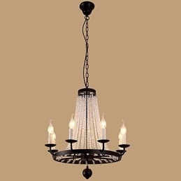 Candelabru cu 8 lumini Modern Contemporan Tradițional Clasic Rustic Casă Epocă Retro Lanternă Tobă Țară Insula Glob Bol