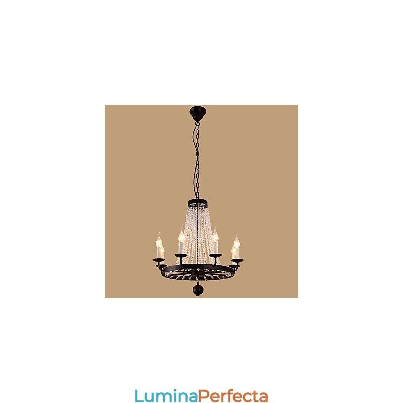 Candelabru cu 8 lumini Modern Contemporan Tradițional Clasic Rustic Casă Epocă Retro Lanternă Tobă Țară Insula Glob Bol