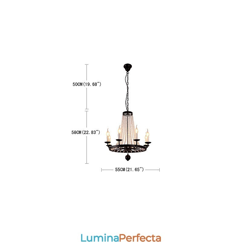 Candelabru cu 8 lumini Modern Contemporan Tradițional Clasic Rustic Casă Epocă Retro Lanternă Tobă Țară Insula Glob Bol