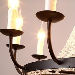 Candelabru cu 8 lumini Modern Contemporan Tradițional Clasic Rustic Casă Epocă Retro Lanternă Tobă Țară Insula Glob Bol