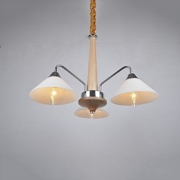 Caracteristică modernă, contemporană, galvanizată, pentru candelabru din lemn de bambus