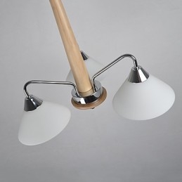 Caracteristică modernă, contemporană, galvanizată, pentru candelabru din lemn de bambus