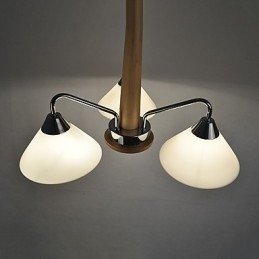 Caracteristică modernă, contemporană, galvanizată, pentru candelabru din lemn de bambus