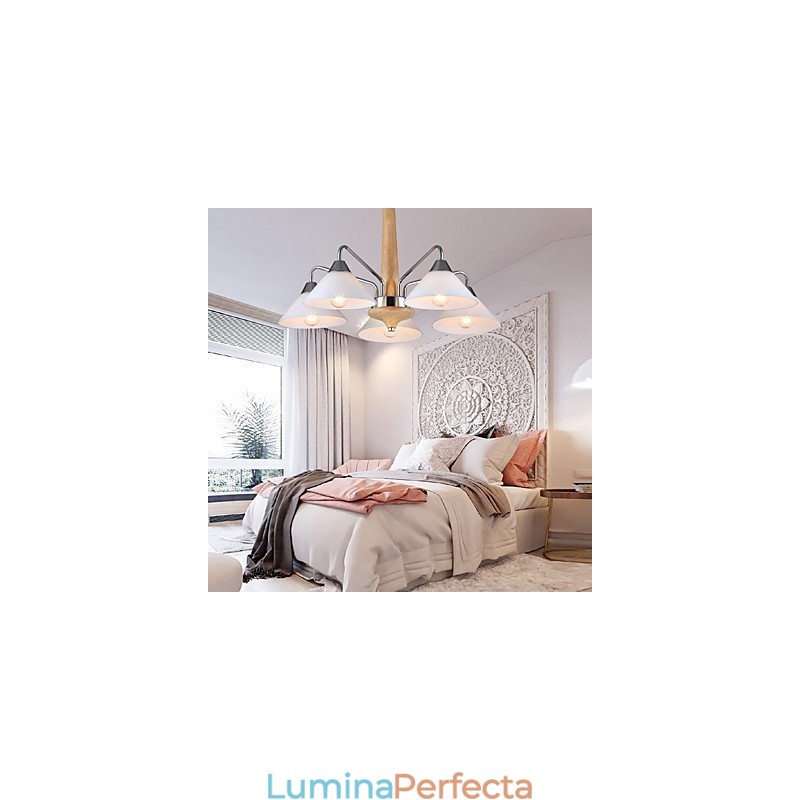 Candelabru contemporan modern cu 5 lumini pt