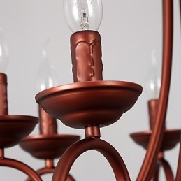 Candelabru cu 8 lumini Modern Contemporan Tradițional Lodge Vintage Retro Pictură rustică Caracteristică pentru metal cristal