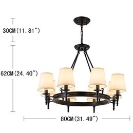 Candelabru cu 8 lumini, montat la nivel, o lumină, două stiluri, modern, contemporan, tradițional, clasic, rustic, pictură
