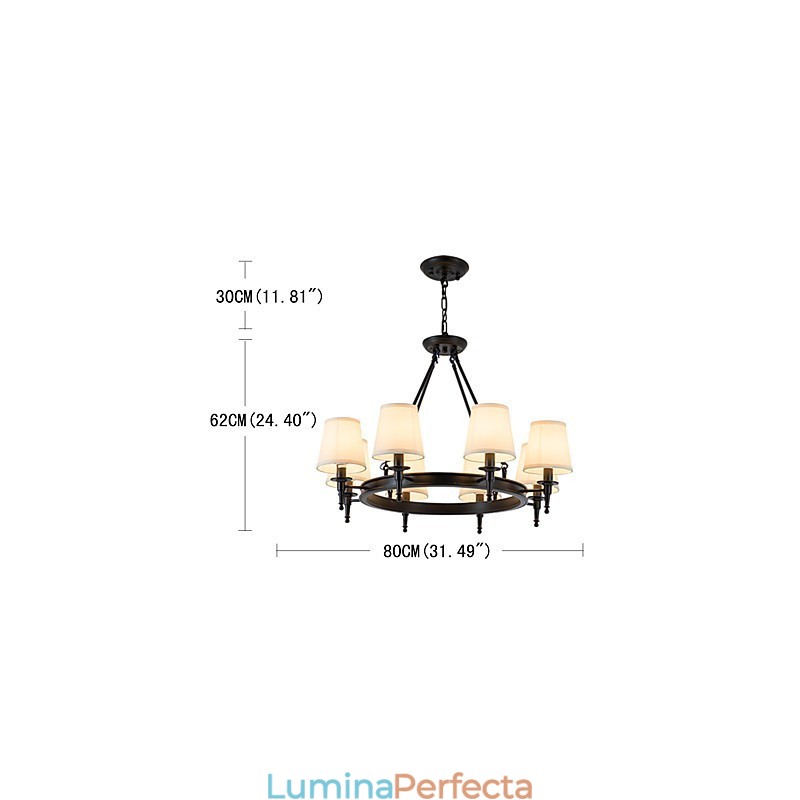 Candelabru cu 8 lumini, montat la nivel, o lumină, două stiluri, modern, contemporan, tradițional, clasic, rustic, pictură
