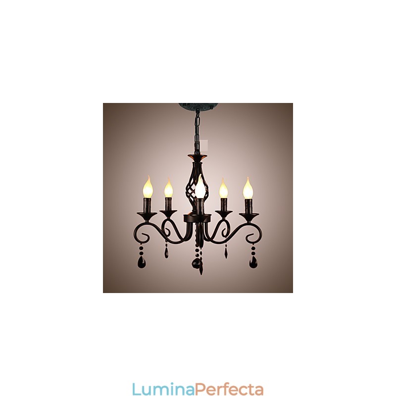 Candelabru Traditional De Cristal Iluminare Interioara 5 Lumanari Lumini Candelabru Simplu
