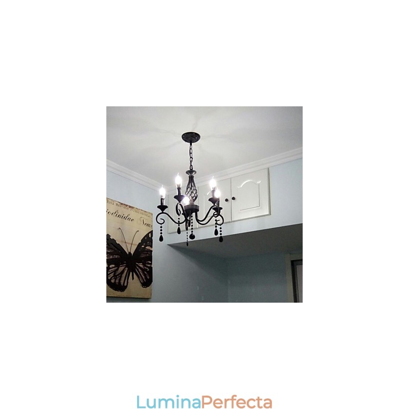 Candelabru Traditional De Cristal Iluminare Interioara 5 Lumanari Lumini Candelabru Simplu