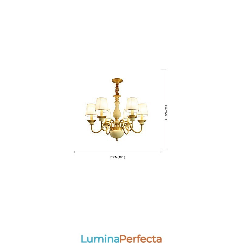 Candelabru din cupru Candelabru decorativ din jad D