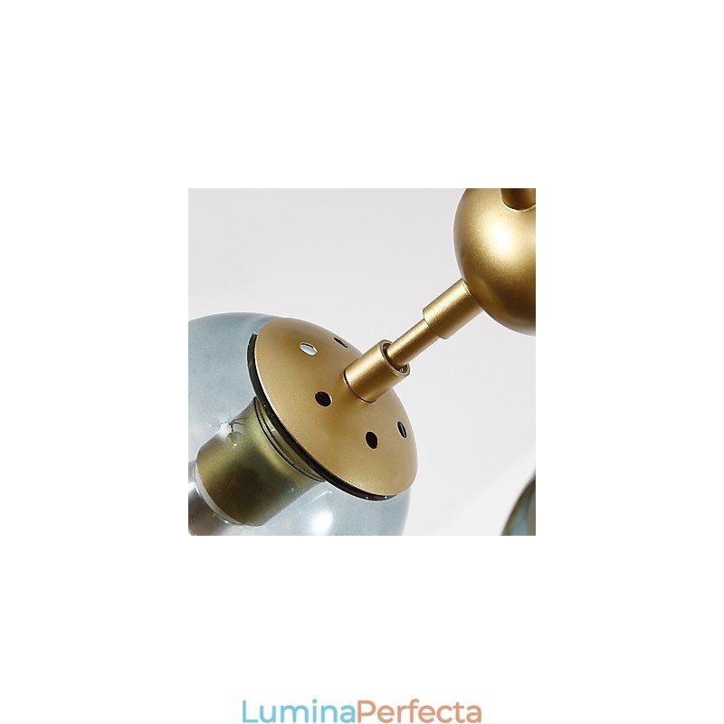 Fifteen Light Post Modern Europe Style Modo Metal Glass Pendant Lamp the Foyer Decorate Industrial Candelabro Lampă