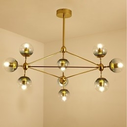 Zece Light Post Modern Europe Style Modo Metal Glass Pendant Lamp the Foyer Decorate Industrial Candelabro Lampa