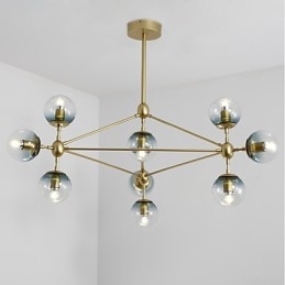 Zece Light Post Modern Europe Style Modo Metal Glass Pendant Lamp the Foyer Decorate Industrial Candelabro Lampa