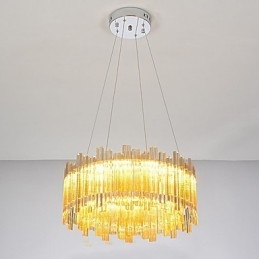 Caracteristică tradițională de pictură clasică pentru lumina suspendată din lemn de bambus în stil mini