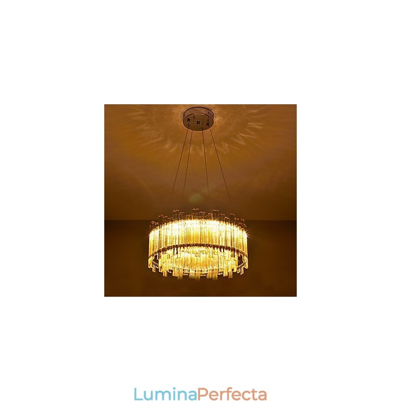 Caracteristică tradițională de pictură clasică pentru lumina suspendată din lemn de bambus în stil mini