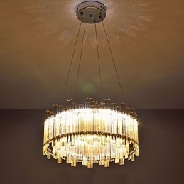 Caracteristică tradițională de pictură clasică pentru lumina suspendată din lemn de bambus în stil mini