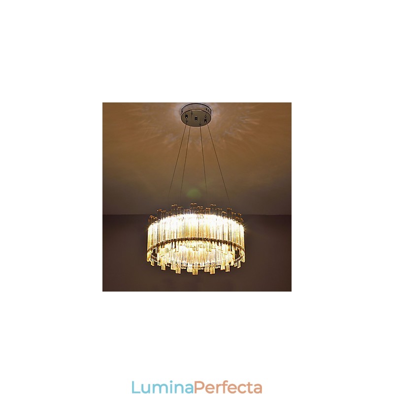 Caracteristică tradițională de pictură clasică pentru lumina suspendată din lemn de bambus în stil mini