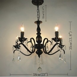 Noutate Iluminat Stilul european Lampa din fier forjat Originalitate Individualitate Decorat Lumanare Lampa Candelabru