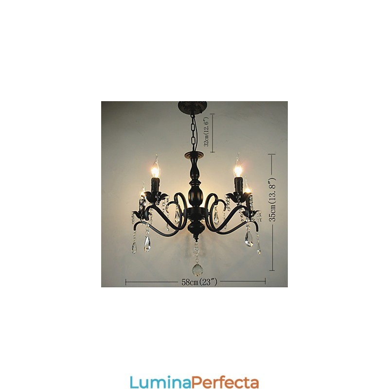 Noutate Iluminat Stilul european Lampa din fier forjat Originalitate Individualitate Decorat Lumanare Lampa Candelabru