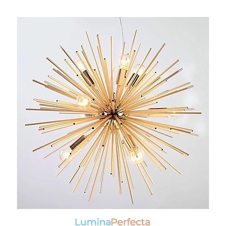 Retro imitație cupru linie creativă 10 lumini Retro imitație cupru linie creativă 10 lumini