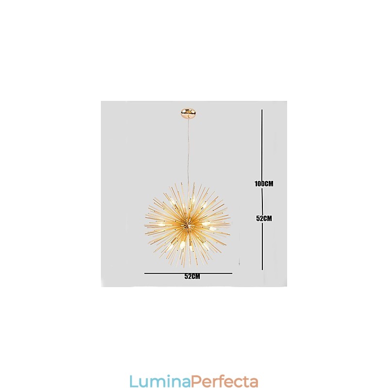 Retro imitație cupru linie creativă 10 lumini
