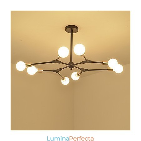 Lampă suspendată Pictură clasică tradițională pentru lemn de bambus în stil mini