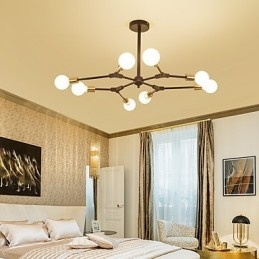 Lampă suspendată Pictură clasică tradițională pentru lemn de bambus în stil mini