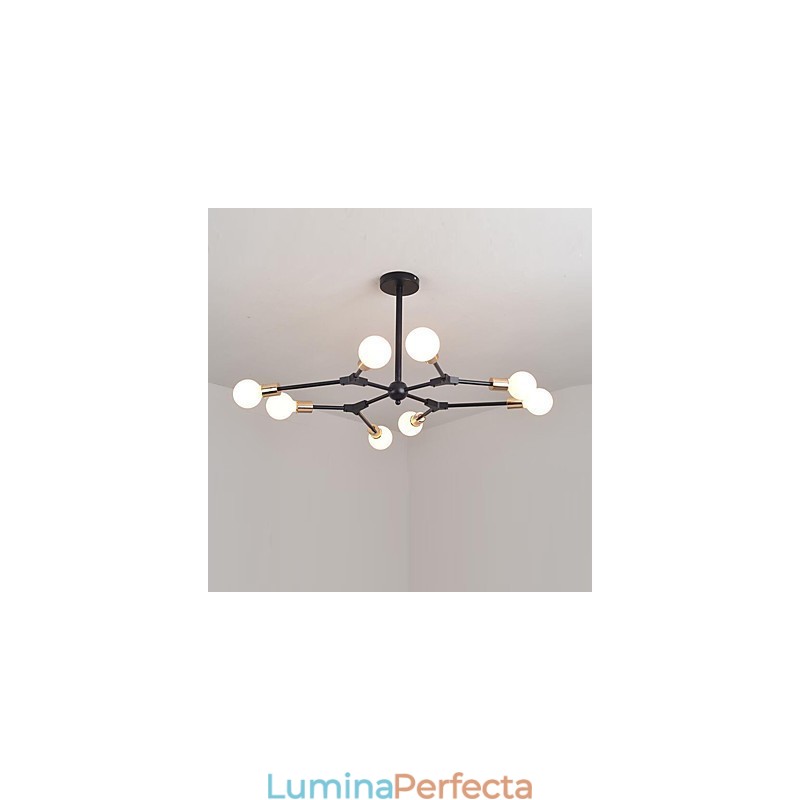 Lampă suspendată Pictură clasică tradițională pentru lemn de bambus în stil mini