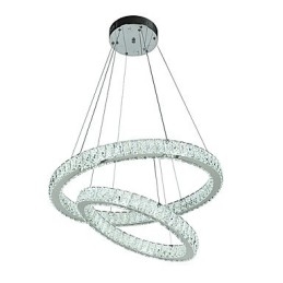 Candelabru din cristal de interior Lumină suspendată modernă Plafoniera Lampă de iluminat reglabilă cu telecomandă