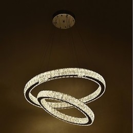 Candelabru din cristal de interior Lumină suspendată modernă Plafoniera Lampă de iluminat reglabilă cu telecomandă