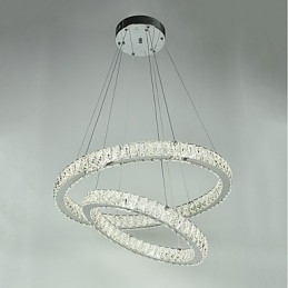 Candelabru din cristal de interior Lumină suspendată modernă Plafoniera Lampă de iluminat reglabilă cu telecomandă