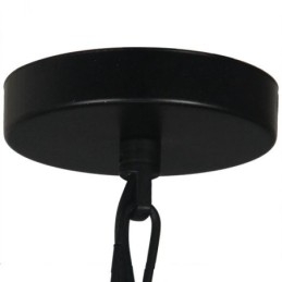 Lampă de metal vintage cu abajur din sticlă