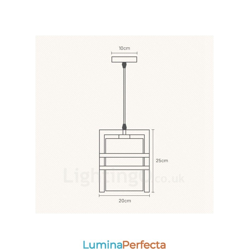 1 Lampă suspendată retro vintage din lemn deschis cu abajur din material textil