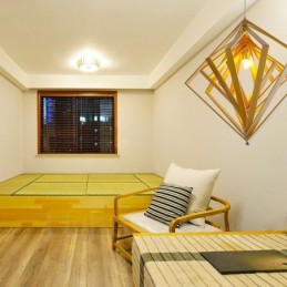 1 Lumină suspendată din lemn deschis modern și contemporan în stil nordic cu abajur din lemn