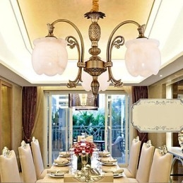 Lampa de marmură de cupru americană