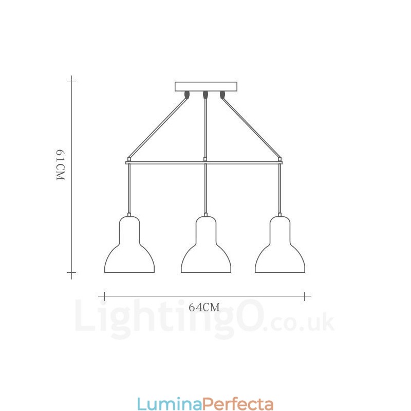 Lampă suspendată modernă contemporană din lemn cu 5 lumină, cu abajur din fier