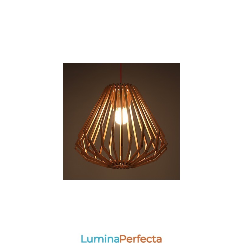 Candelabru Mini Stil Tradițional Clasic Lemn Bambus