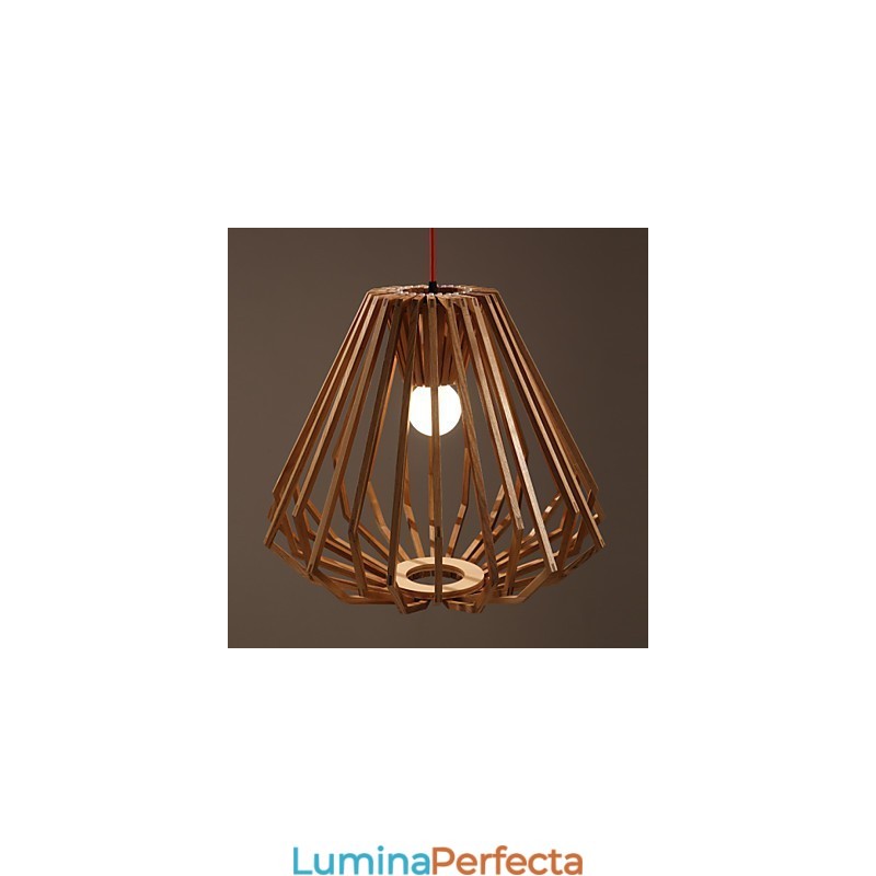 Candelabru Mini Stil Tradițional Clasic Lemn Bambus