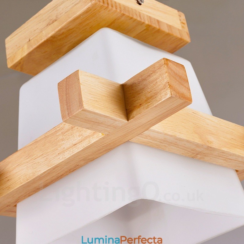 Plafoniere cu 1 lumină în stil nordic modern și contemporan cu abajur din sticlă