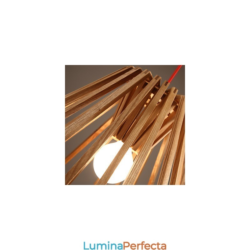 Candelabru Mini Stil Tradițional Clasic Lemn Bambus