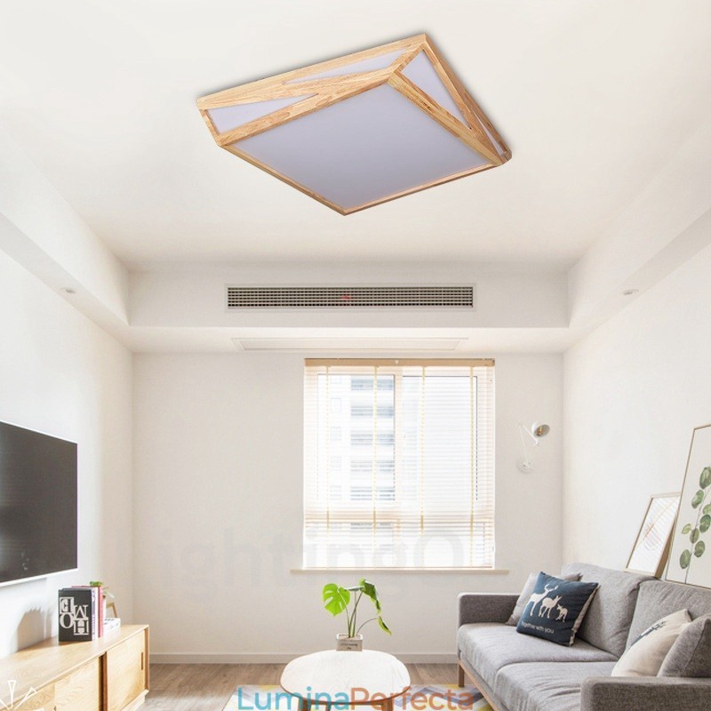 Plafoniere moderne, contemporane, în stil nordic, cu abajur din acril