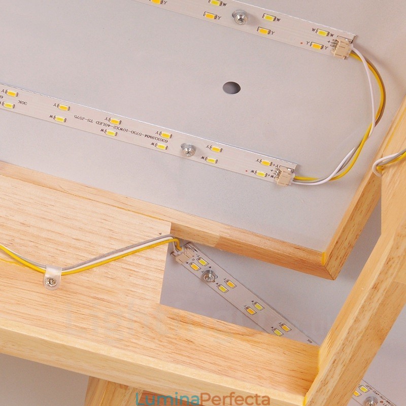 6 Plafoniere moderne, contemporane, nordice, cu montare încastrabilă, cu abajur acrilic