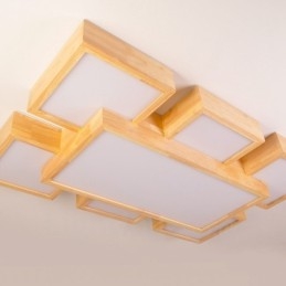 6 Plafoniere moderne, contemporane, nordice, cu montare încastrabilă, cu abajur acrilic