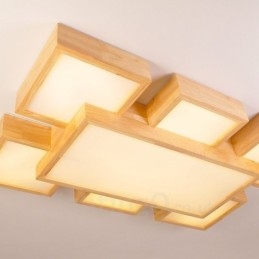 6 Plafoniere moderne, contemporane, nordice, cu montare încastrabilă, cu abajur acrilic